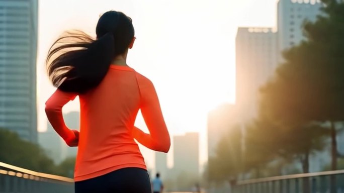 跑步 运动 女性 人物 户外 慢跑 锻炼