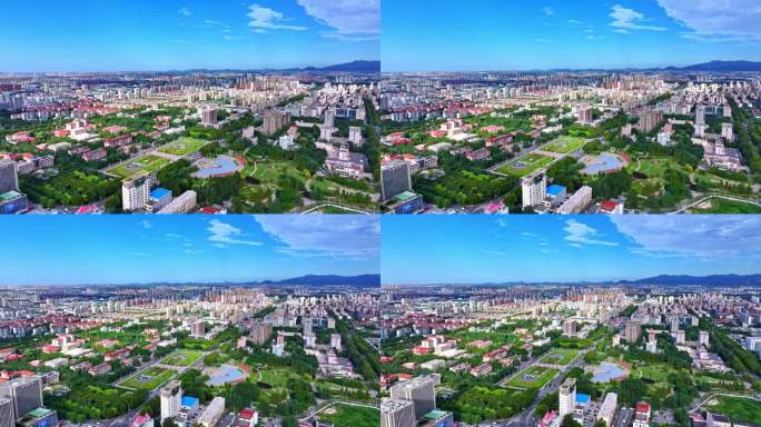 青岛城阳城市风光  城市航拍