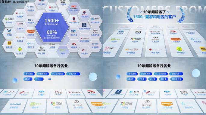 4K企业年会合作伙伴模版