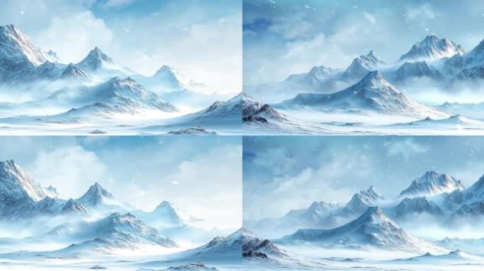 8K雪山背景