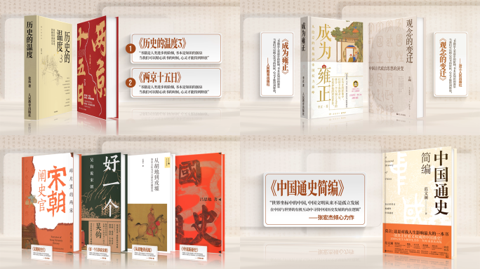 新书发布书本书籍图书展示ae模板
