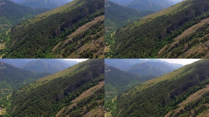 田园诗风景的山脉，风景优美的风景-阿尔卑斯-海洋，法国