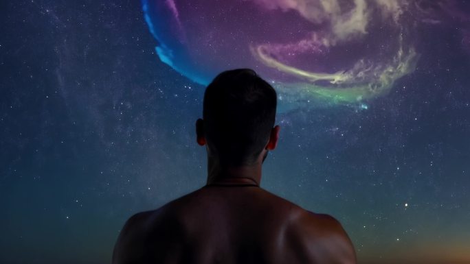 眺望星空 思考哲学 意境