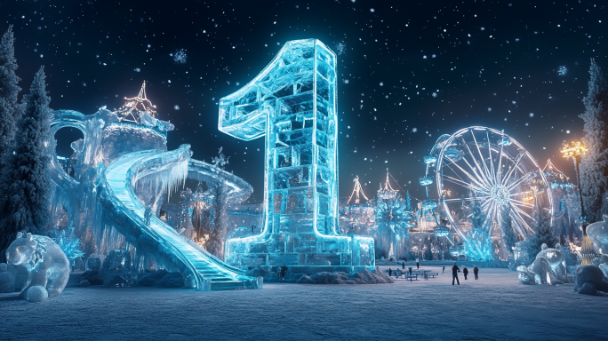 4K高帧率冰雪世界倒计时