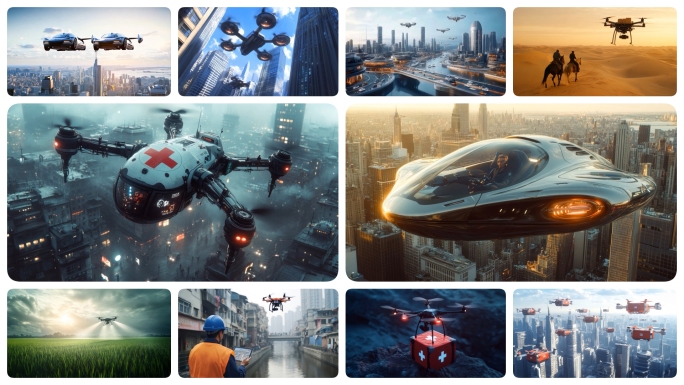 低空经济无人机穿梭医疗便捷配送