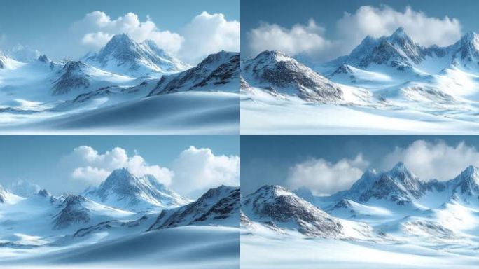 8K雪山背景