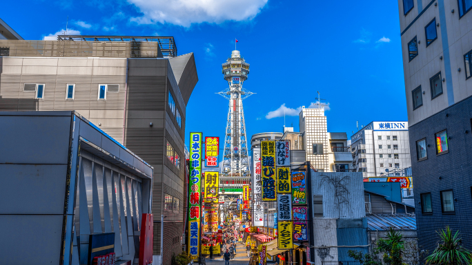 4K60P·日本大阪地标建筑延时合集