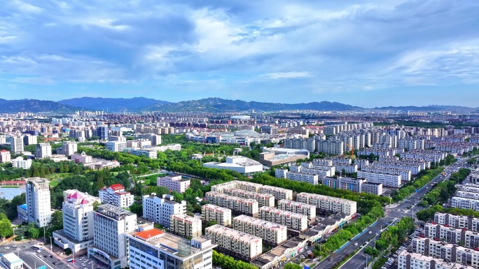 青岛城阳城市风光  城市航拍