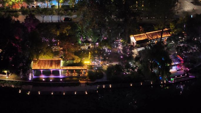 南通濠河夜景航拍