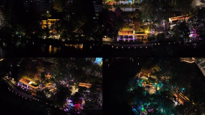 南通濠河夜景航拍