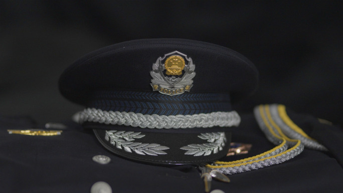 【4K】警徽 警察臂章 警服 警帽