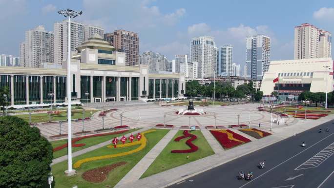 航怕广西首府南宁民族广场人民会堂