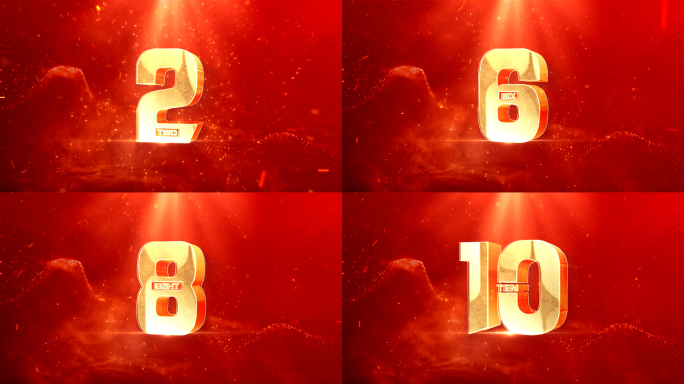2025年红色震撼倒计时片头