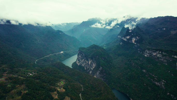 涪江六峡自然风光4k