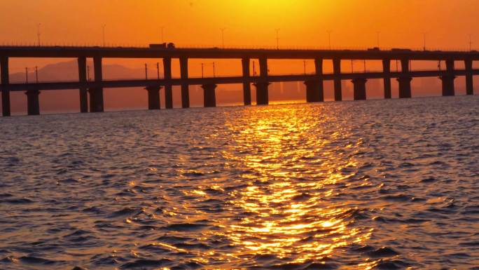 海上落日 海边夕阳