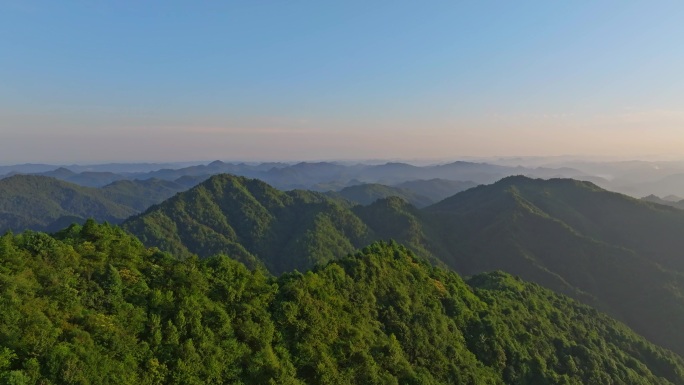 贵阳市九龙山日出航拍