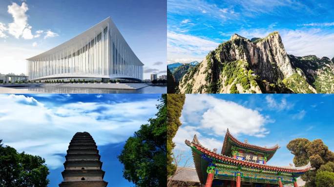 西安地标航拍宣传片夜景钟楼高新区兵马俑