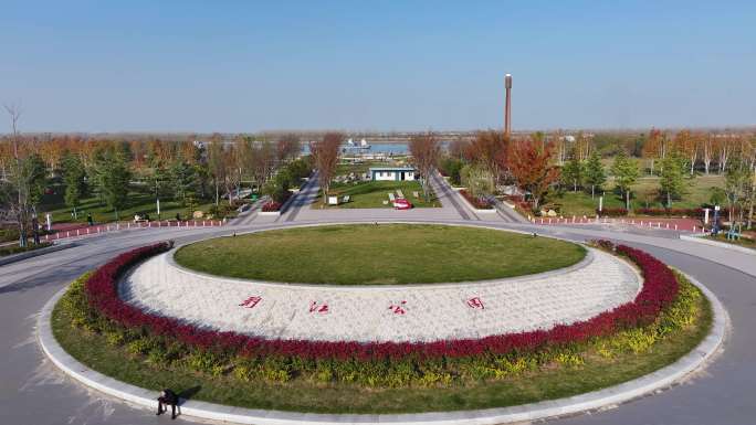 公安县荆江公园航拍