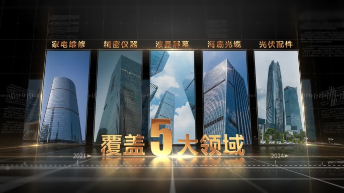金色科技空间项目分类模板
