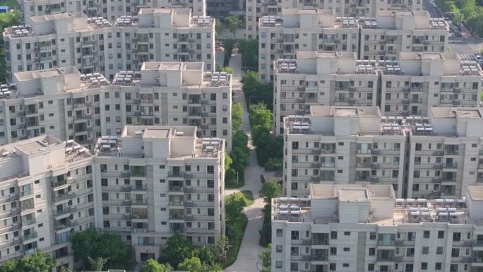 生态居住区鸟瞰图