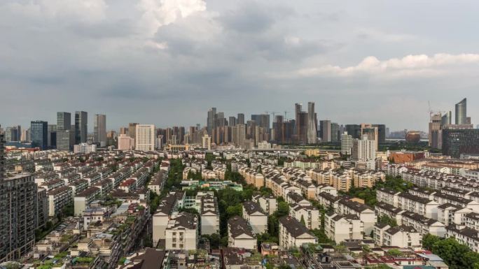 面向杭州市区天际线的高密度住宅建筑