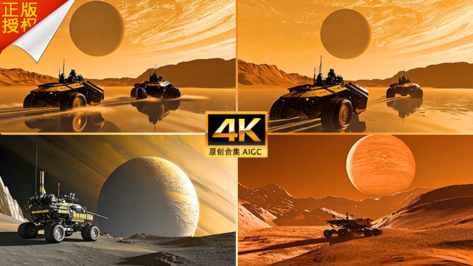 科技无人星球车 火星车 月球车 探测车辆
