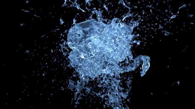 水球特效汇聚爆散转场