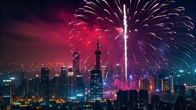 大年三十过年绚丽烟花焰火合集