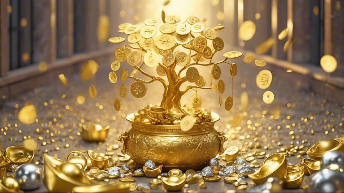 4K黄金树招财树发财树合集