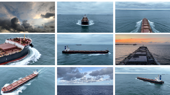 【4K】轮船海浪 货轮 乘风破浪