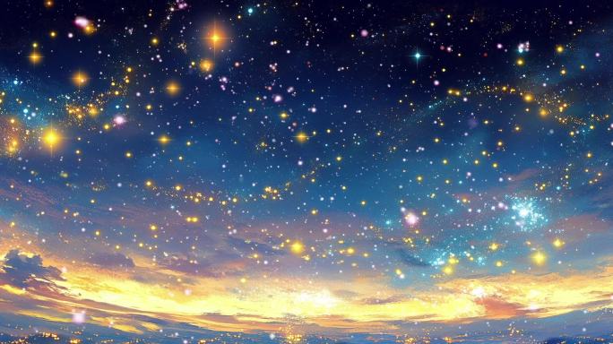唯美梦幻星空背景