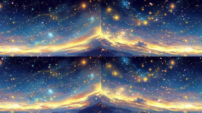 唯美梦幻星空背景