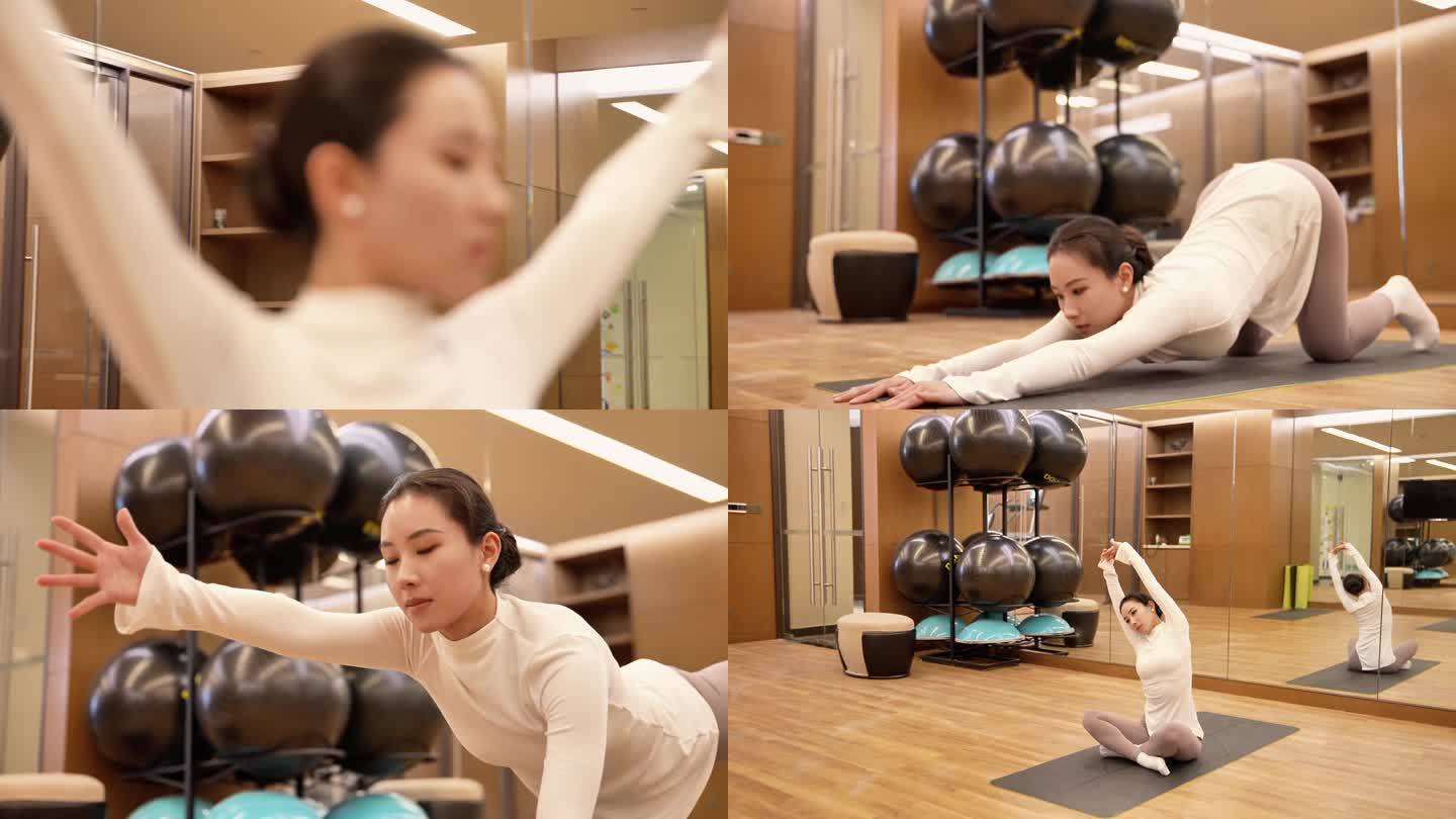 女生做瑜伽 性感美女 感知生活