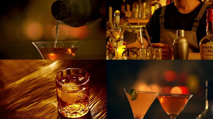 氛围感酒吧调酒
