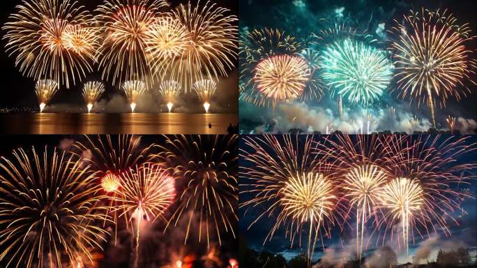 烟花烟火华丽烟花升格新年新春2025蛇年