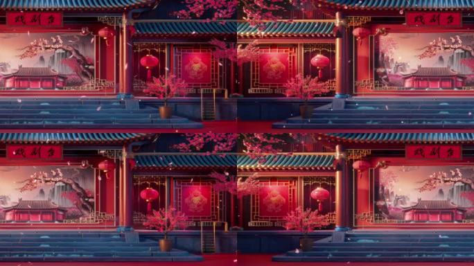 京剧戏曲舞台背景2