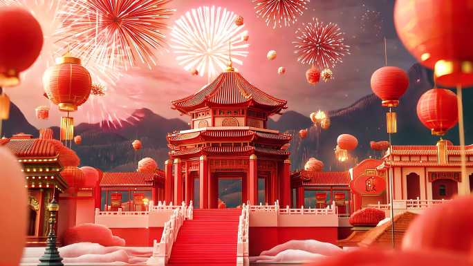 2025春节晚会年会活动喜庆元宵庆祝新年