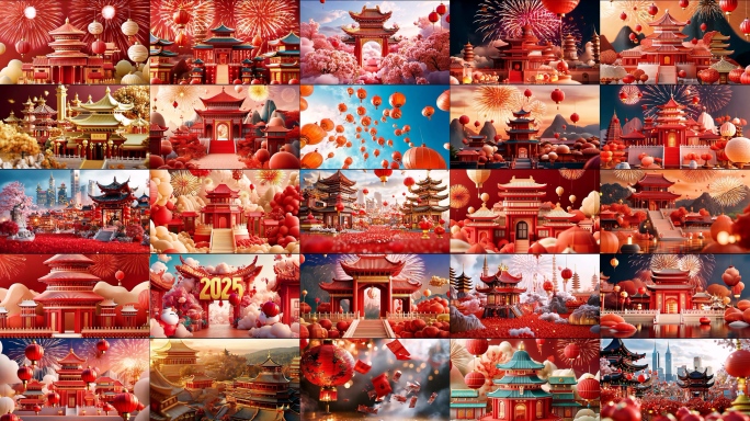 2025春节晚会年会活动喜庆元宵庆祝新年