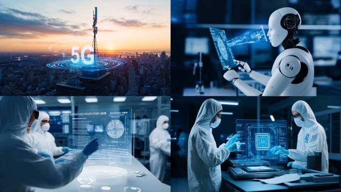 全息投影科技互联网5g人工智能云计算未来