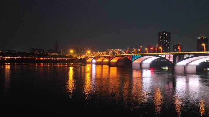 乐山岷江二桥夜景