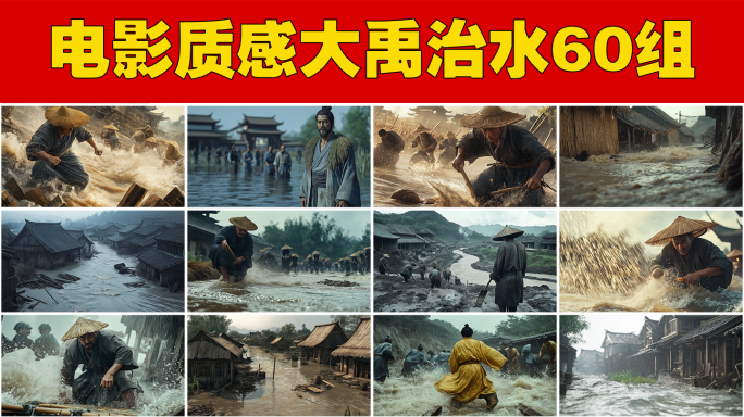 远古神话大禹治水华夏历史文明洪水泛滥治水