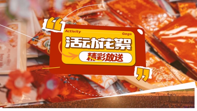 2025新年活动花絮图文快闪AE模板02