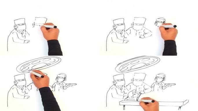 手绘漫画手术室的故事