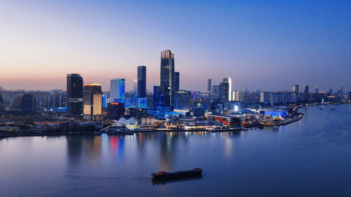 徐汇西岸夜景航拍