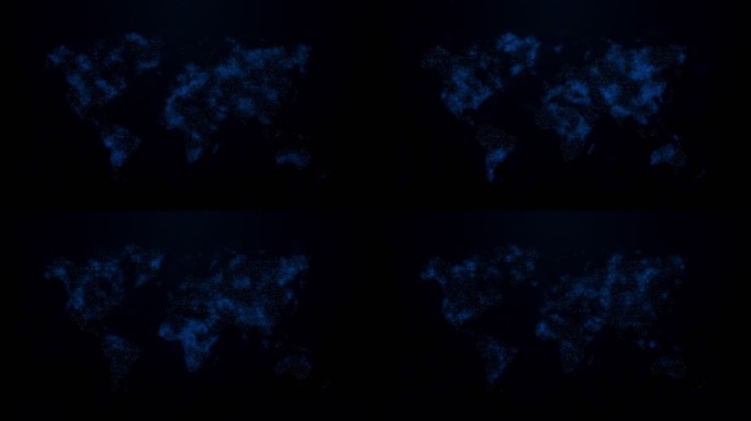 高科技世界地图元素