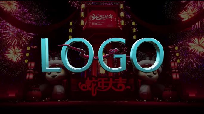 蛇围绕LOGO动画-maya绑定附教程