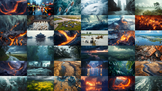 自然灾害山体滑坡地震海啸合集10