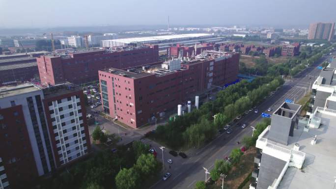 4K航拍 平谷 科技产业园 工业园