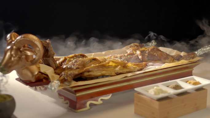 宁夏滩羊 烤全羊制作全过程