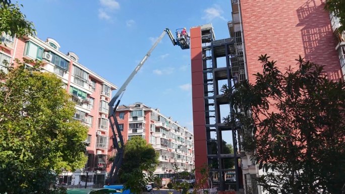 小区加装电梯 电梯安装